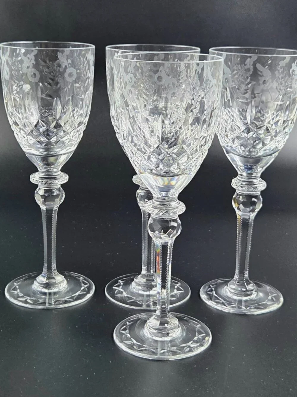 Vintage Rogaska Gallia - Water Wine Goblets - Set of 4 - Discontinued